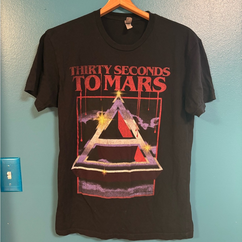 Thirty Seconds to Mars Black Graphic T-Shirt